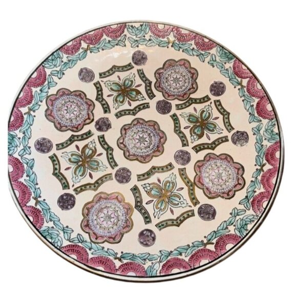 Classic Traditions Decorative Plate 12" Hand-Painted JCPenney Exclusive - Picture 1 of 3